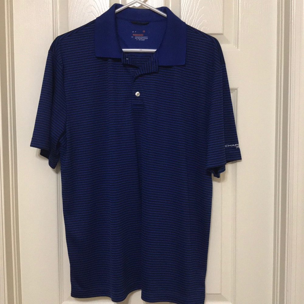 Men’s polo style golf shirt.